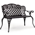 thumbnail image 1 of 42.5" Outdoor Furniture Cast Aluminum Antique Garden Bench, 1 of 5