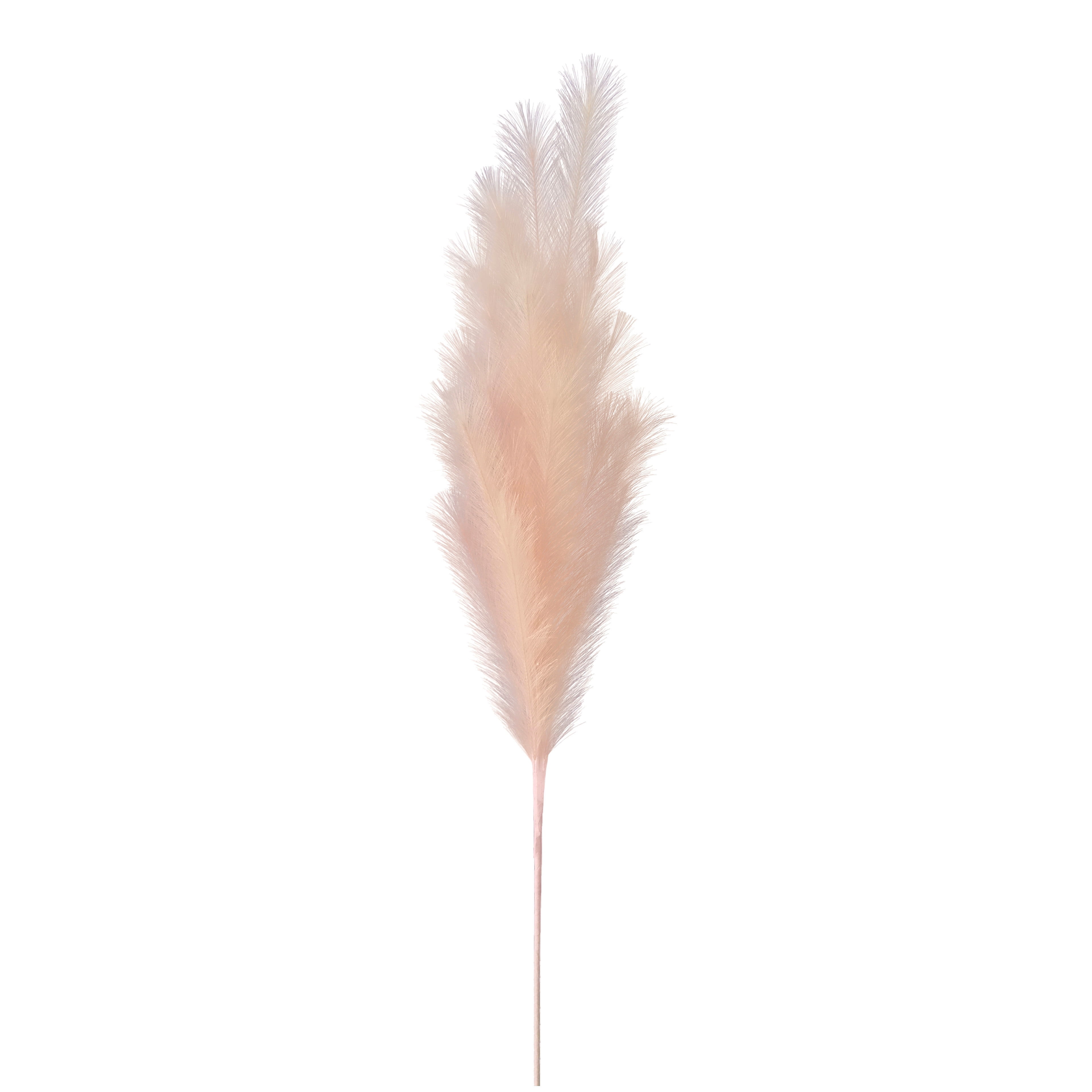 42.5" Orange Pink Pampas Grass Stem