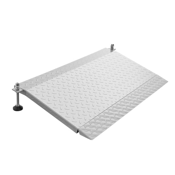 42.5" x 23.2" Threshold Ramp, Non-Slip Aluminum Platform Wheelchair Ramp with Adjustable Height, 1000 lbs Capacity, Door Ramp for Home Steps, Doorways, Walkers  Applicable Height 0.5-3 Inches