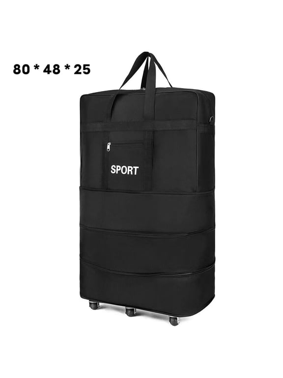 42" 6 Wheel Extra Large Lightweight Luggage Trolley Suitcase Travel Bag Uk Stock