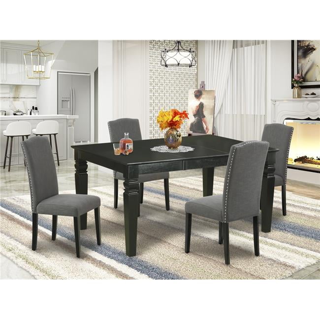 42-60 in. Weston Rectangle Kitchen Table with 18 in. Self Storing ...
