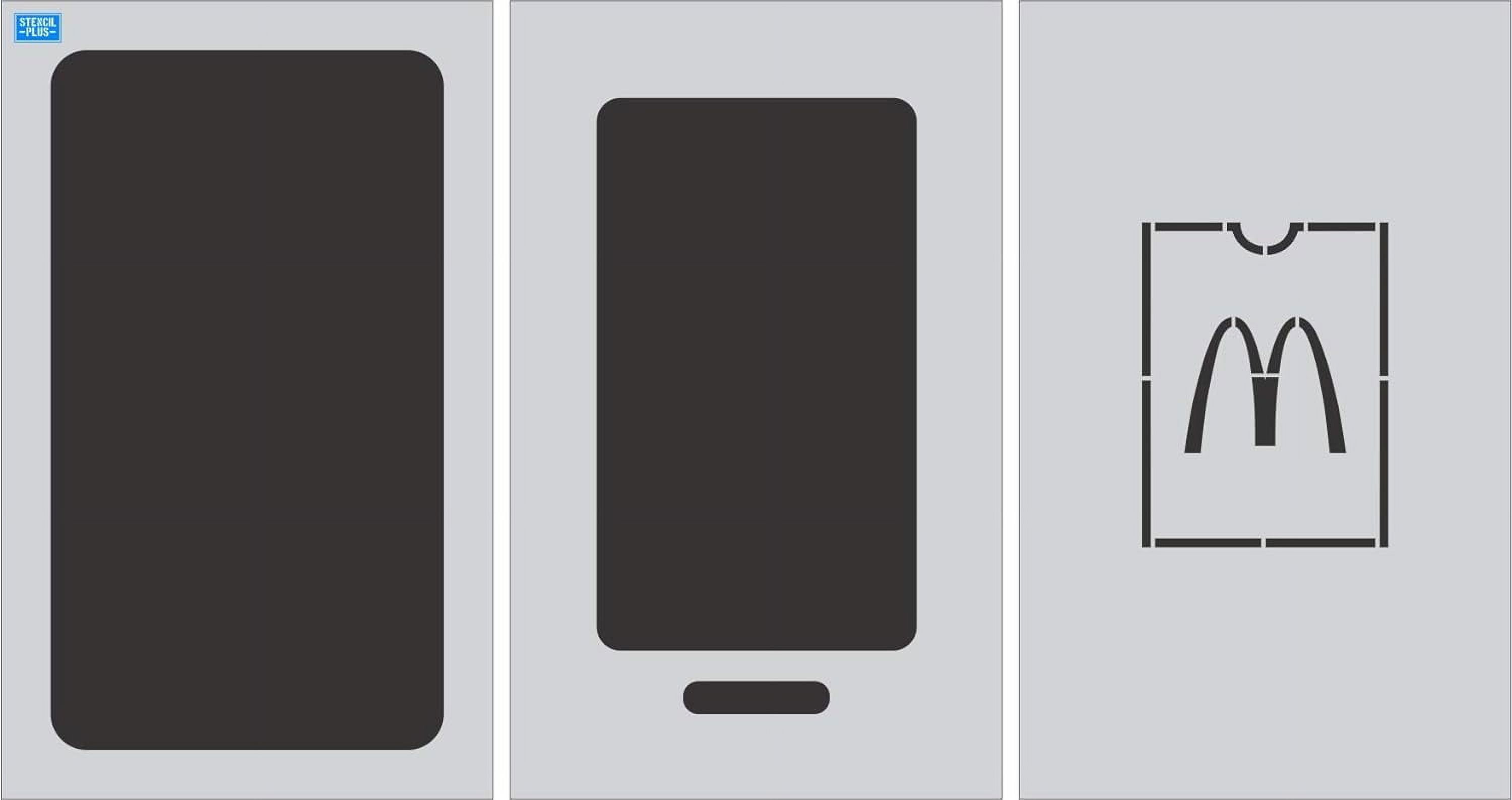 42.75" Curbside App 3 pc Parking Lot Pavement Marking Stencil