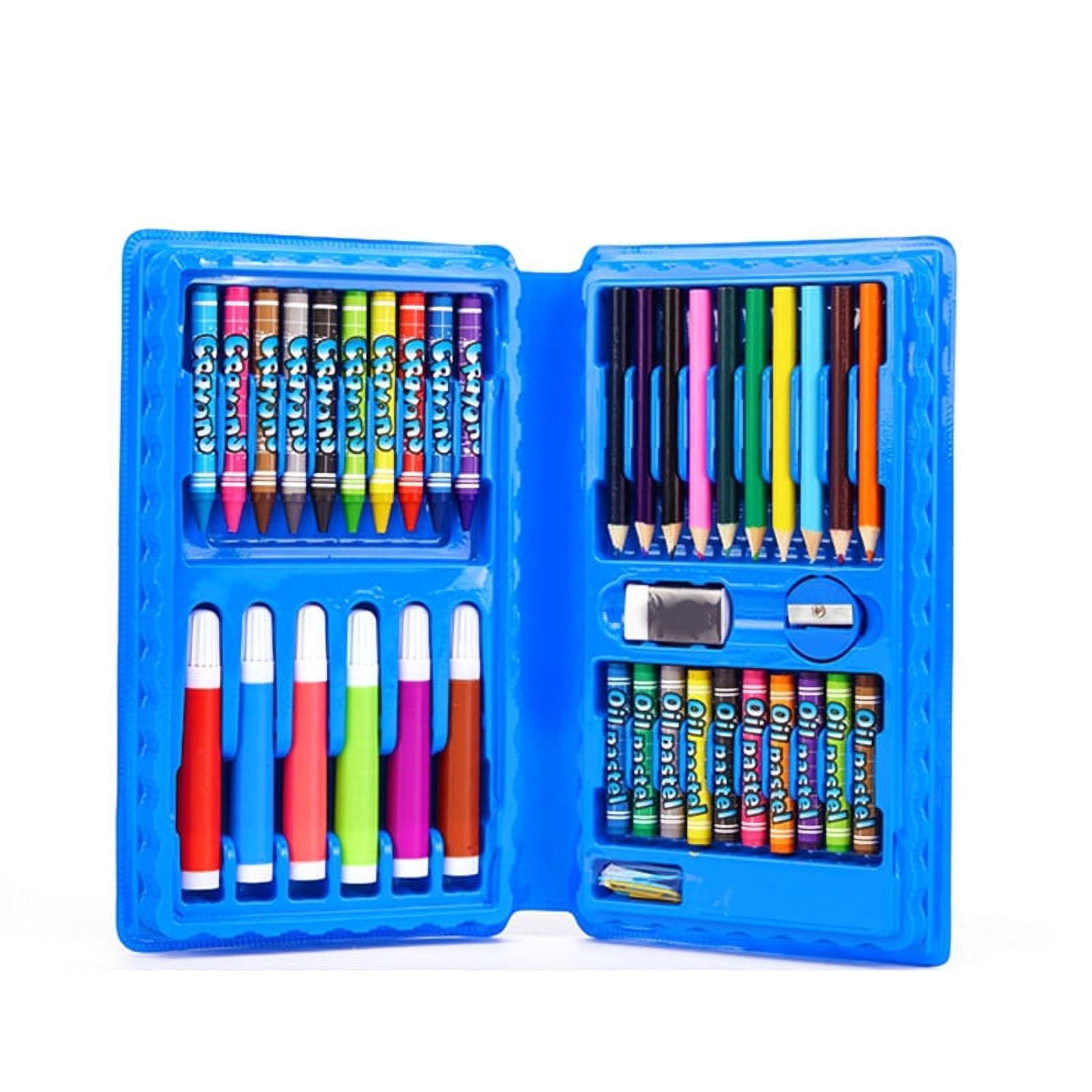 42 Pcs Coloring Kit Set With Crayons, Watercolors and Sketch Pens For Kids  - Assorted Color