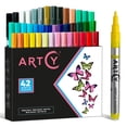 thumbnail image 1 of 42 Acrylic Paint Markers Extra Fine Tip (0.7mm) | Great for Rock Painting, Canvas, Glass, Porcelain, Fabric, Paper, Pottery and Plastic, 1 of 6