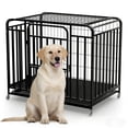 thumbnail image 1 of 42" Chew-Proof with Divider Panel Upgraded Escape-Proof, Folding Dog Crate, Pet Dog Crate, Heavy Duty Indestructible Dog Crate, Dog Kennel Indoor, for High Anxiety Dogs, 1 of 8