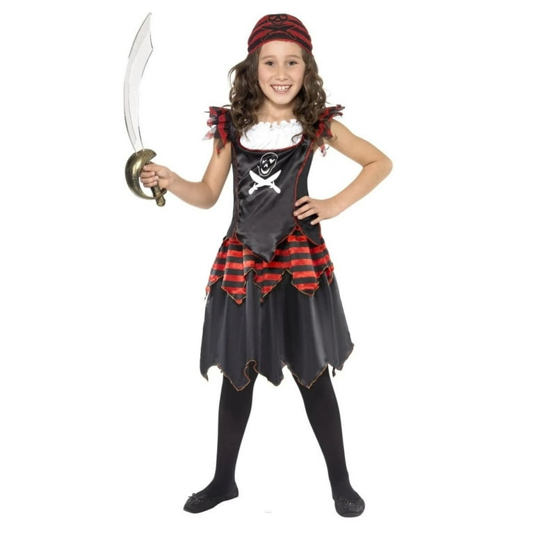 Skull and Crossbones Pirate Girl Costume Skull and Crossbones Pirate Girl Costume