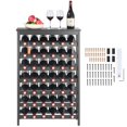 thumbnail image 1 of 42 Bottle Modular Wine Rack 7 Tier Solid Bamboo Wood Storage with Table Top Freestanding Floor Holder Display Shelf Wobble Free for Kitchen Bar Cellar, 1 of 9