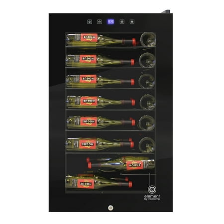 Vinotemp - 42-Bottle Wine Cooler with Touch Screen - Black