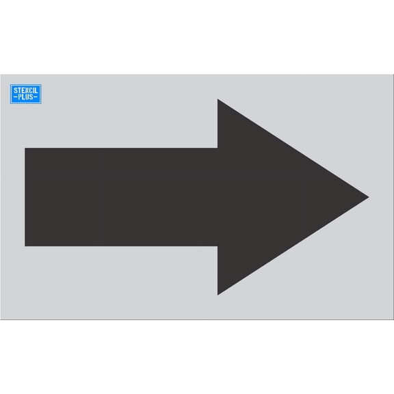 42" Bridgeless Straight Arrowhead Stencil Size: .125