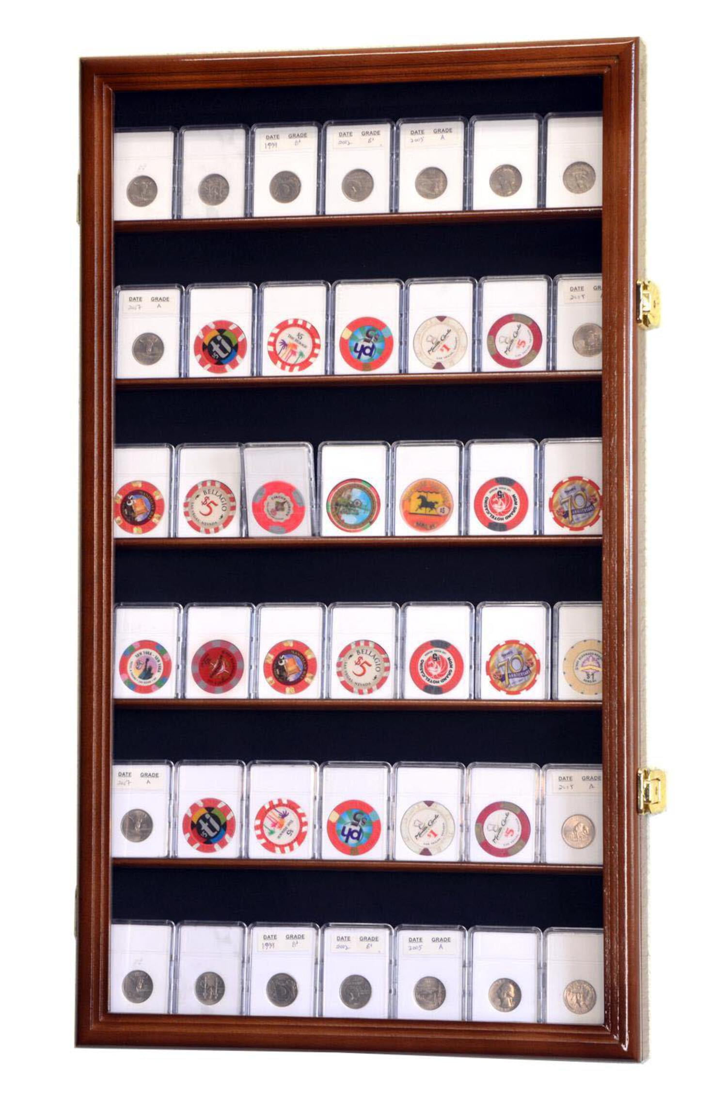 Plastic Storage Box W/ 12 Protective Display Case For NGC / PCGS Slab Holder EBa