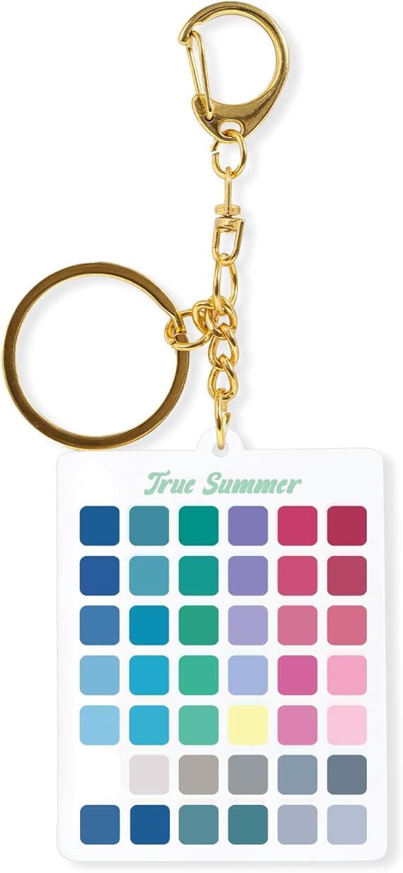 42 Colors-Seasons Color Analysis Keychain,Portable Color Season ...