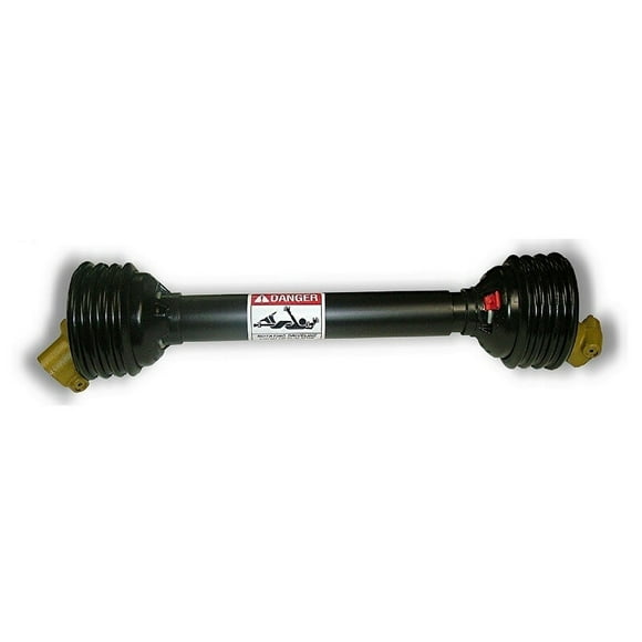 42" Complete PTO Driveline 1-3/8" 6 Spline QD x 1-3/8" Rd w/ Pin Hole 14006442