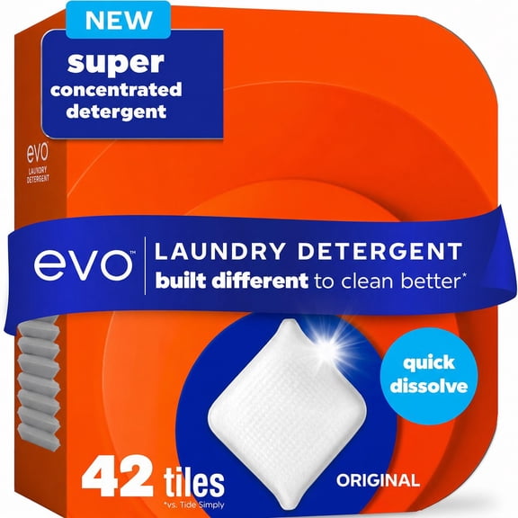 42-Count Concentrated Laundry Detergent Tiles in Original Scent