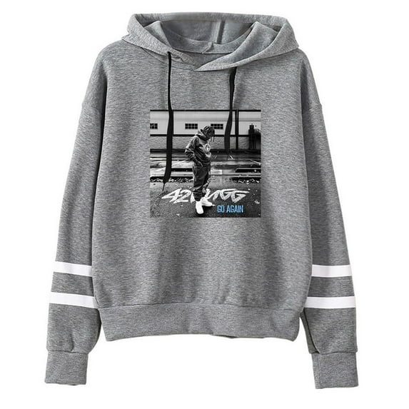 42 DUGG Go Again Pocketless Parallel Bars Sleeve Sweatshirt HipHop Style