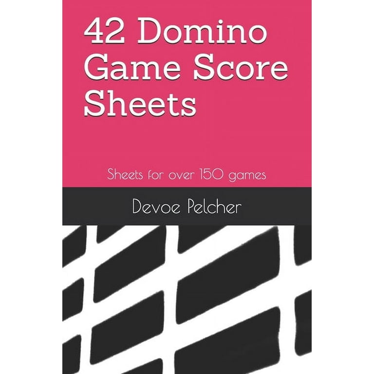 42-domino-game-score-sheets-sheets-for-over-150-games-paperback-walmart-com for Free Printable Domino Score Sheets 42 Domino Game Score Sheets: Sheets for over 150 games, (Paperback) - Walmart.com for Free Printable Domino Score Sheets