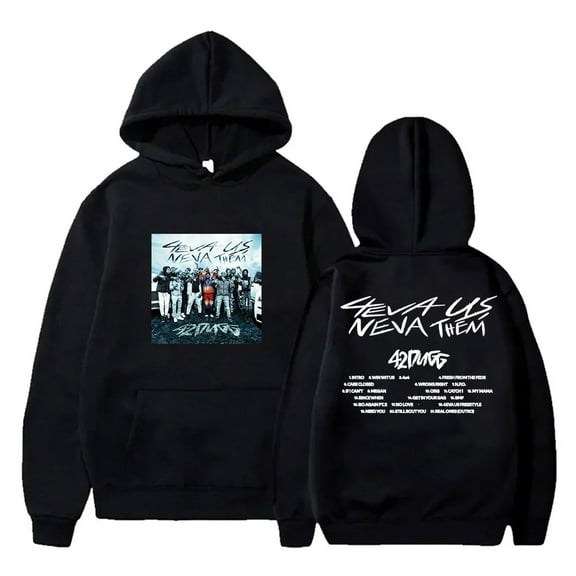 42 Dugg Tracklist Hoodies Rapper New Logo Pullovers Women Men Fashion HipHop Streetwear Sweatshirts