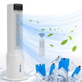 thumbnail image 1 of 42" Evaporative Air Cooler with Remote,Tower Fan with 3 Modes,Portable Air Conditioner 24H Timer,70° Oscillating Humidifier for Home, 1 of 9