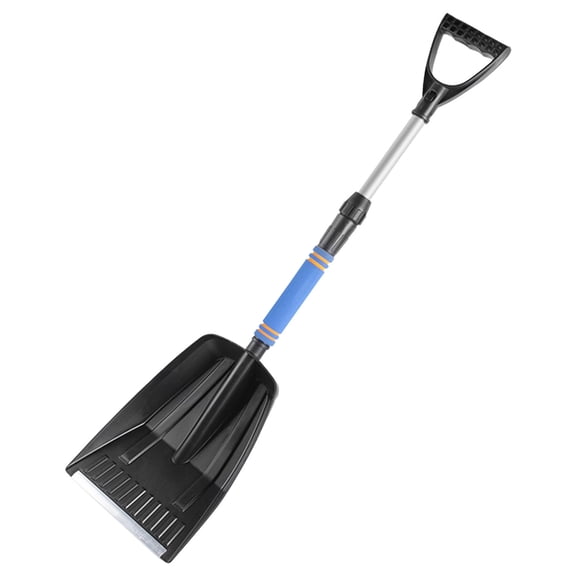 Pantrix Extendable Snow Brush with Detachable Ice Scraper 42 Inch Telescopic Blue/Black 1 Pack