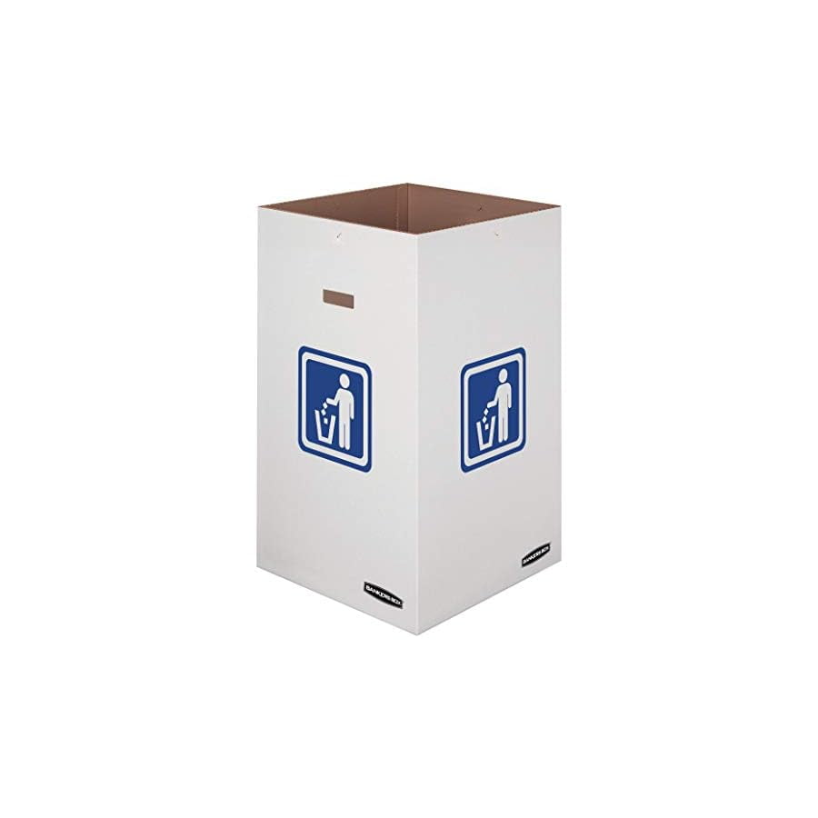 42 Gallon Corrugated Trash & Recycling Containers (10-Pack) - Heavy ...