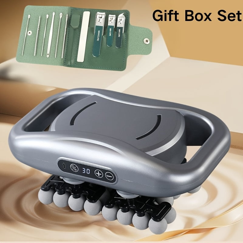42-Head USB Charging Massage Gun, 9 Modes & 9 Speeds, Ergonomic Design for Neck, Back and Leg Muscle Relief, Portable Massager for Fitness Enthusiasts and Gifting
