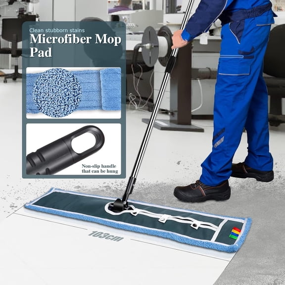 42" Heavy Duty Dust Mop with Stainless Steel Handle