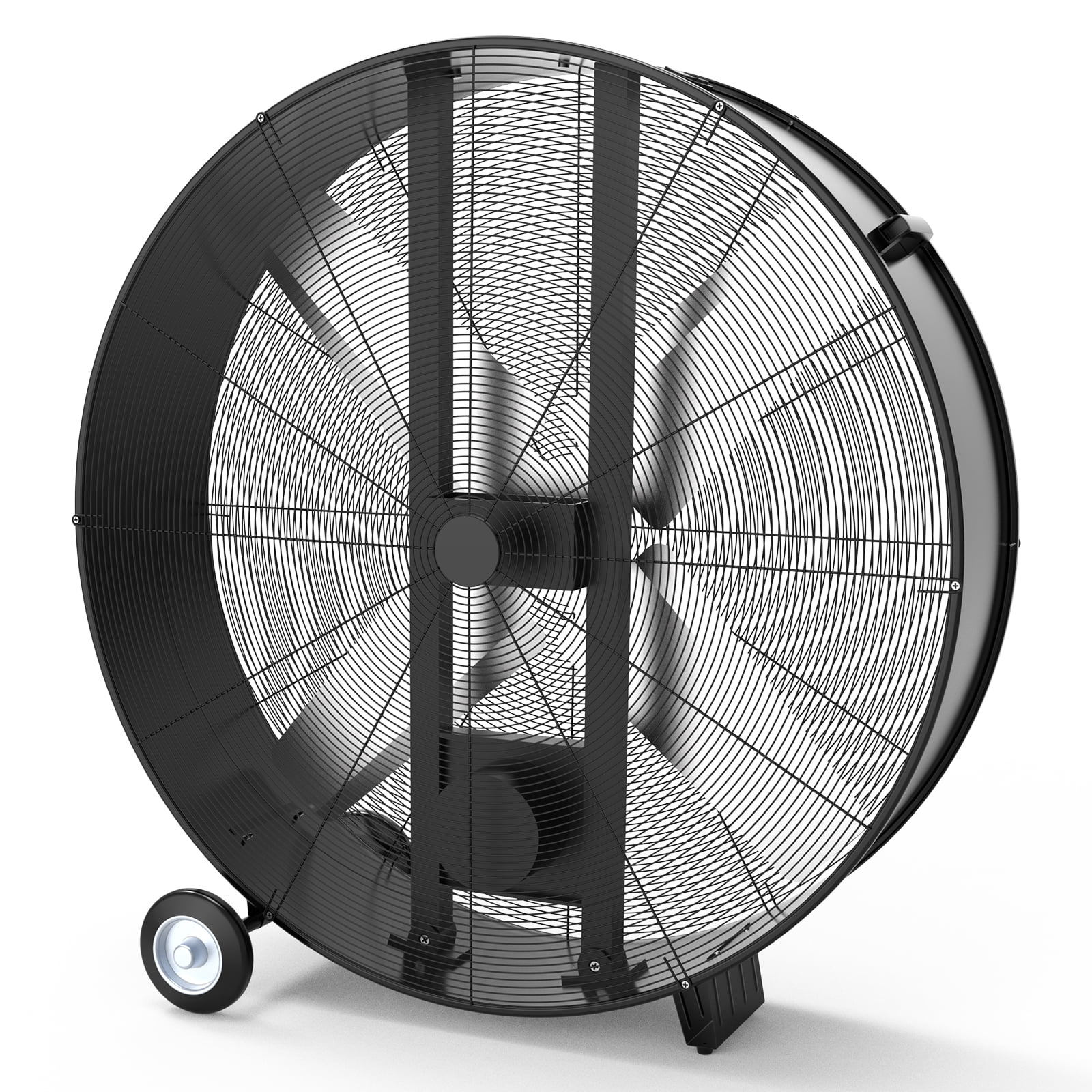42''Heavy Duty Industrial Drum Fan, 2 Speed Floor Fan Metal Air Circulation for Warehouse