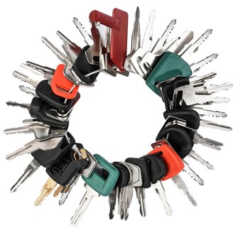 New 8398 Ignition Keys For Various Caterpillar CAT Industrial Equipment Models - Replacement Key Set