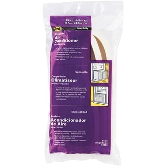 M-D Building Products Air Conditioner Weatherstrip Insulated - 42" Beige