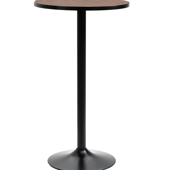 42" High Top Round Table with Metal Base | For Casual Bites and Conversations | Resistant to Water