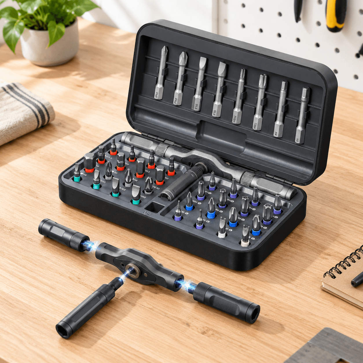 42 In 1ic Set T-handle Ratchet Kits S2 Steel - Walmart.com