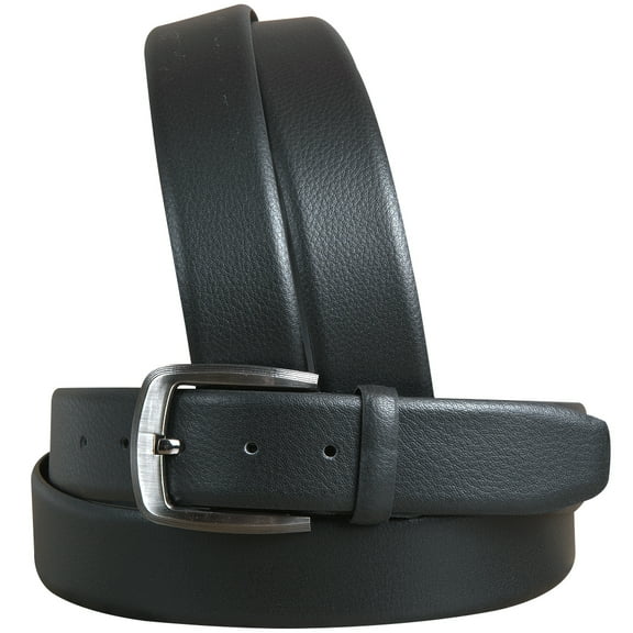 42 In Black Leather Dress Belt 100% Pure Italian Cow Genuine Formal