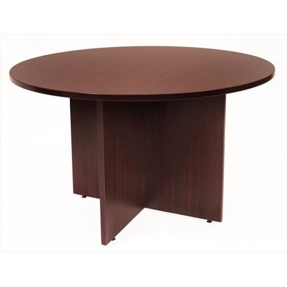 42 In. Round Conference Table - Mahogany
