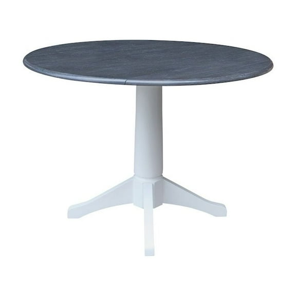 42 In Round dual drop Leaf Pedestal Table  30.3 "H