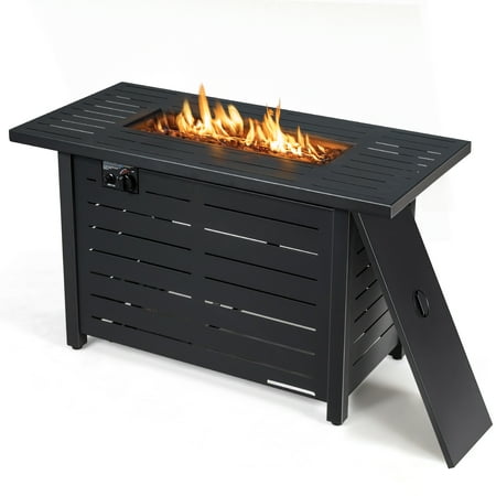 42 Inch 60,000 BTU Rectangular Propane Gas Fire Pit Table