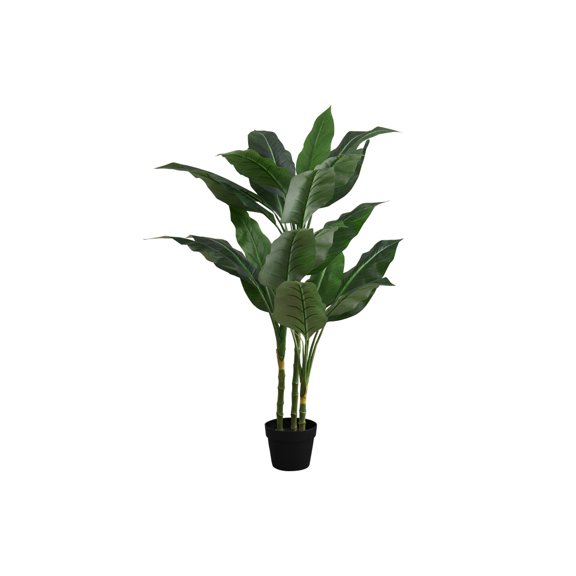 42Inch Adjustable RealTouch Artificial Evergreen Tree, Plastic Faux Plant with FoamFill 5Inch Black Pot for Indoor Floor Home & Office Decor