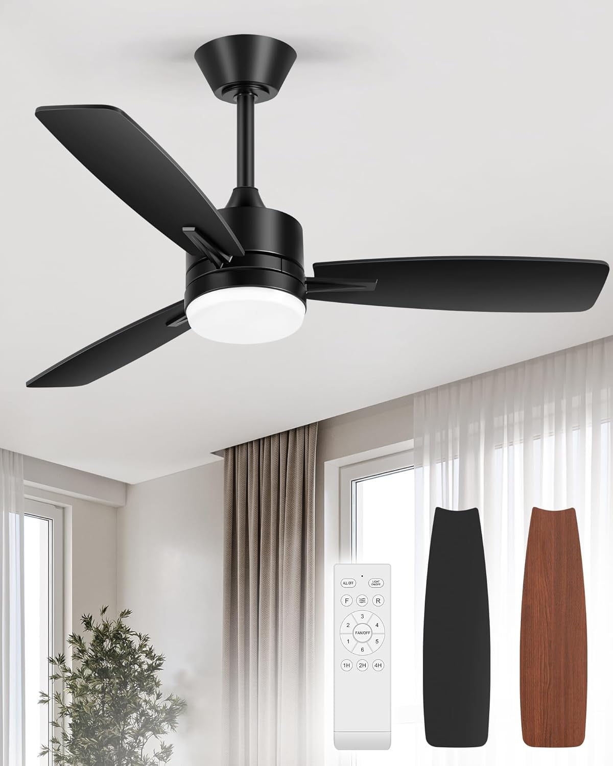 Small Black Ceiling Fan