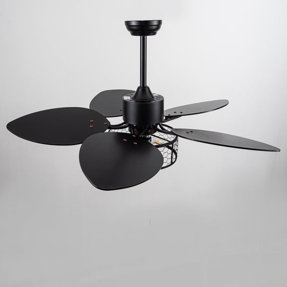 42 Inch Ceiling Fan With Light And Remote Control, Quiet Reversible Dc Motor, 6 Speed Indoor Ceiling Fan For Living Room Bedroom Office And Patio