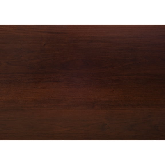 42-Inch Cherry Finish Particle Board TV Stand for 80-89 Inch TVs with Storage Shelves for Living Room Bedroom Entertainment