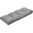 thumbnail image 1 of 42 Inch Classic Solid Color Bench Cushion with Ties, Super Soft Indoor Outdoor Rectangle Bench Seat Cushion Standard Size Foam Pad with Non-Slip Bottom - One Pad Only (Grey, 42x15x3in), 1 of 8