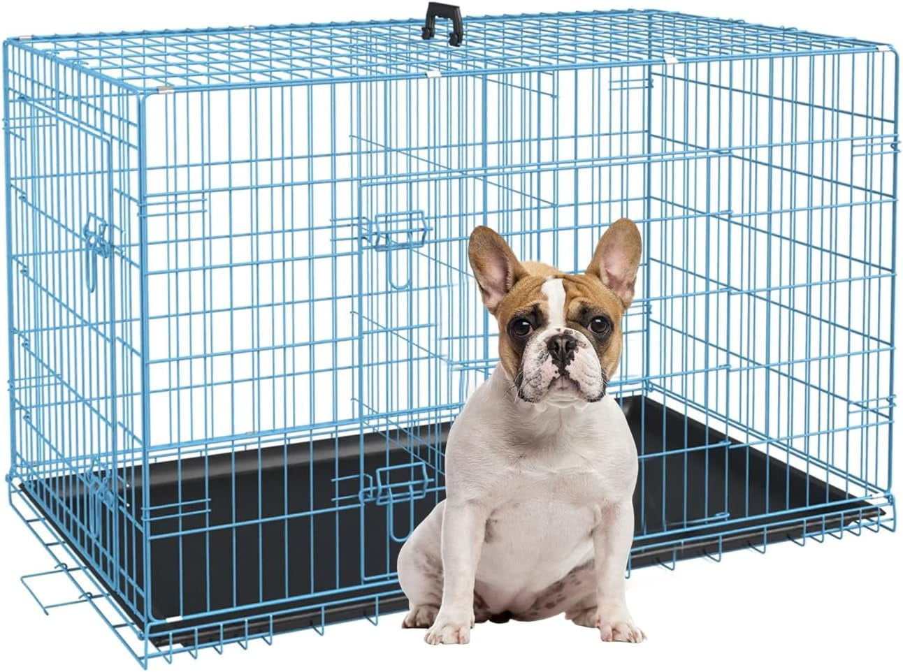 42 Inch Extra Large Dog Crate, Heavy Duty Dog Crates for Large Dogs, Metal Wire Folding Dog Cage