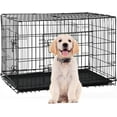 42 Inch Extra Large Dog Crate, Heavy Duty Dog Crates for Large Dogs, Metal Wire Folding Dog Cage