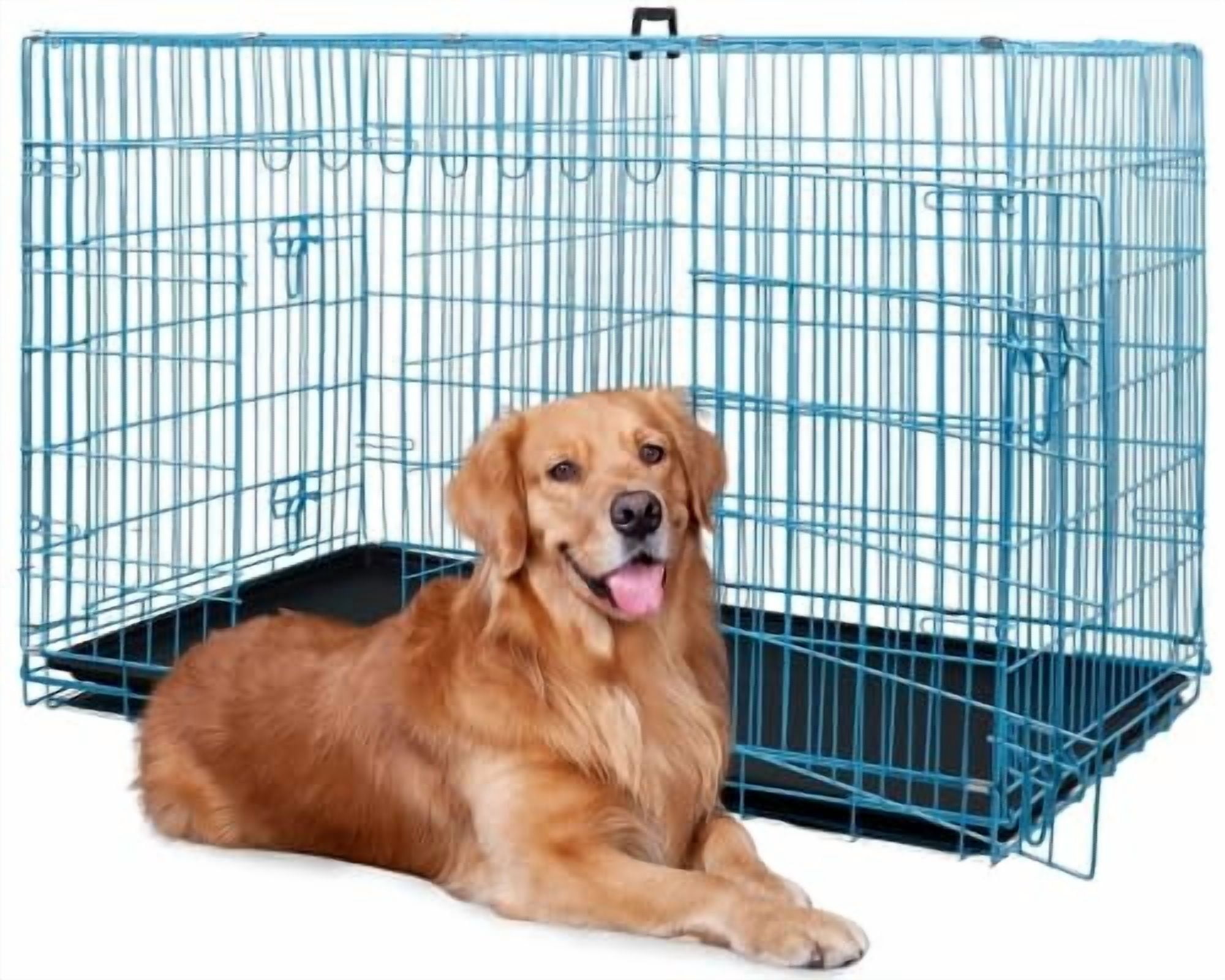 Photo inspiration: Fresh Look at 42 Inch Foldable Dog Crate Heavy Duty Metal Cage With