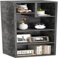 42 Inch High Bookcase 4Tier Modern Storage with Height