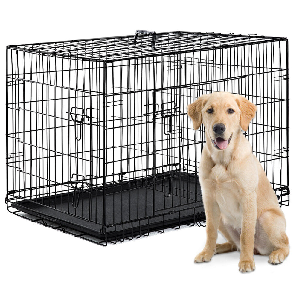 42 Inch Large Dog Crate Kennel for Medium Large Dogs Metal Dog Cage
