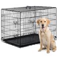 42 Inch Large Dog Crate Kennel for Medium Large Dogs Metal Dog Cage