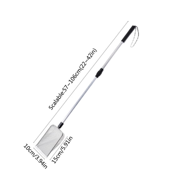 42 Inch Mesh Stainless Steel Telescopic Beach Sand Tool, Extendable Sand Tool for Beach Pool