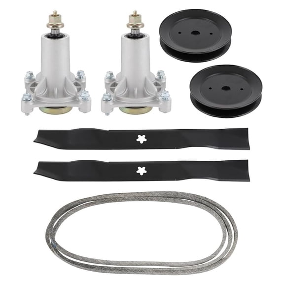 42-Inch Mower Deck Rebuild Kit XYT Spindle Blade Belt Pulley For Yard Tractor Repair Maintenance