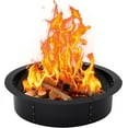 thumbnail image 1 of 42-Inch Outer/36-Inch Inner Fire Pit Ring, Heavy Duty Solid Steel Fire Rings for Outside Wood Burning, DIY Fire Ring Liner for Beach Camping,Outside In-Ground, BBQ Grill, 1 of 8