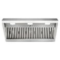 thumbnail image 1 of Akicon 42 Inch Range Hood Insert, Stainless Steel 8" Ducted Insert/Built-in Kitchen Vent Hood with 1200 CFM Suction, Dimmable LED Lights and Dishwasher Safe Filters, 4-Speed-Warm White, 1 of 8