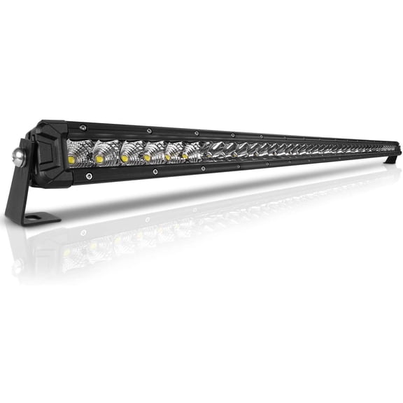 42 Inch Single Row LED Light Bar 40000LM Flood & Spot Beam Combo, Off Road Driving Light for Pickup SUV ATV UTV Truck Roof Bumper
